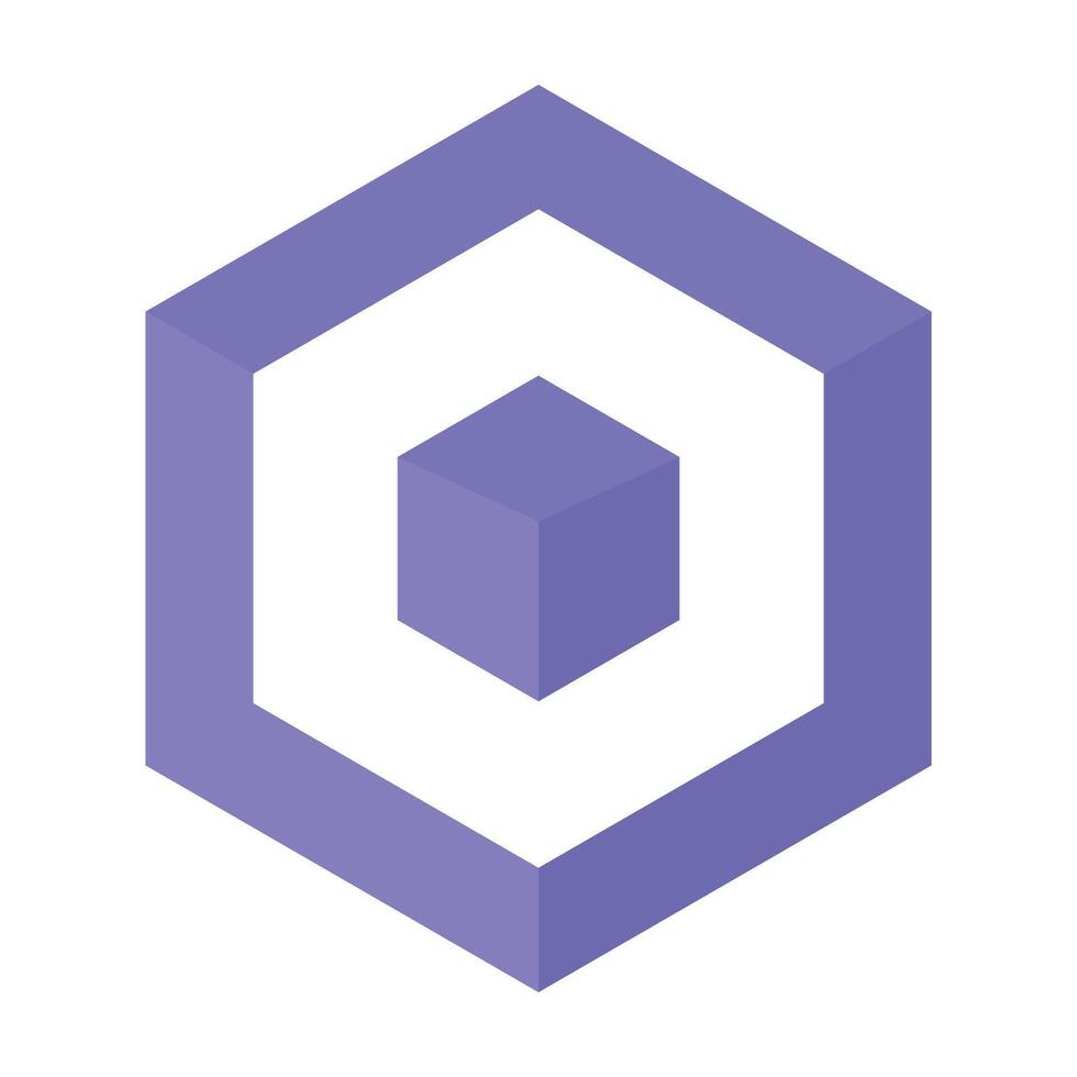 3D Cube, 3D Logo Design vector