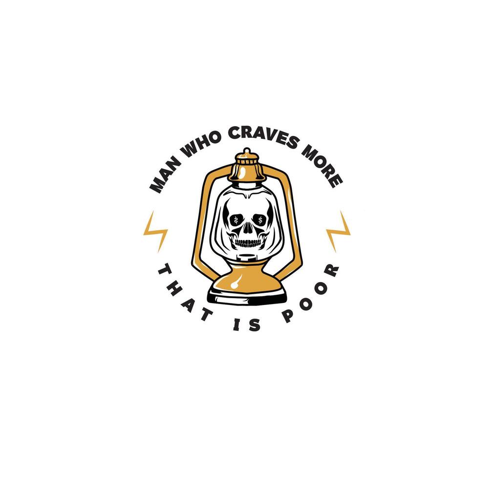 Editable Text Skull and Lamp for iullustrationIllustration vector