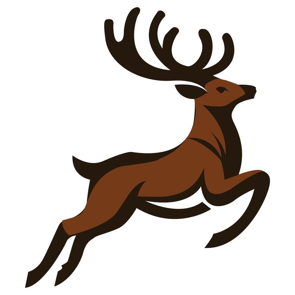 deer head silhouette vector
