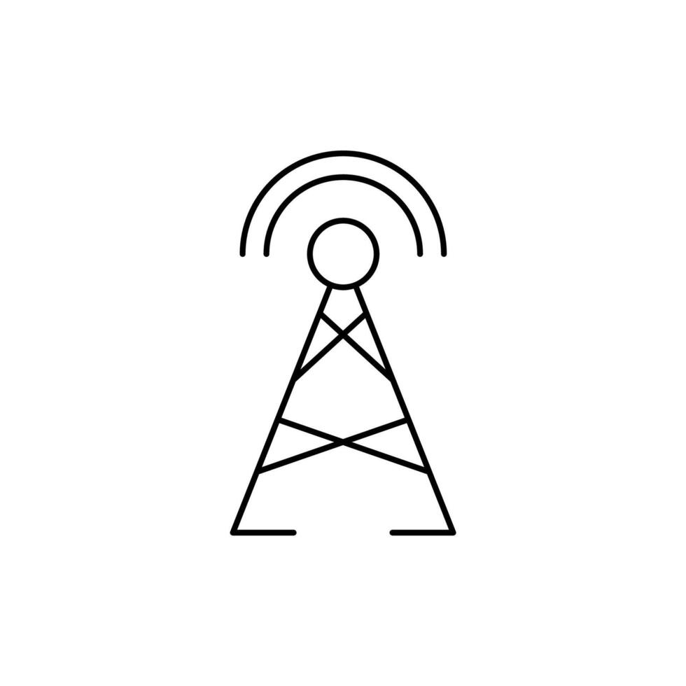 antenna concept line icon. Simple element illustration. antenna concept outline symbol design. vector