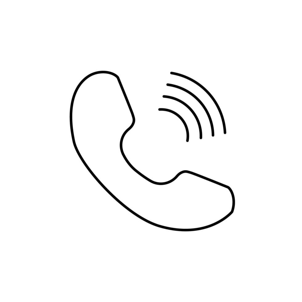 phone concept line icon. Simple element illustration. phone concept outline symbol design. vector