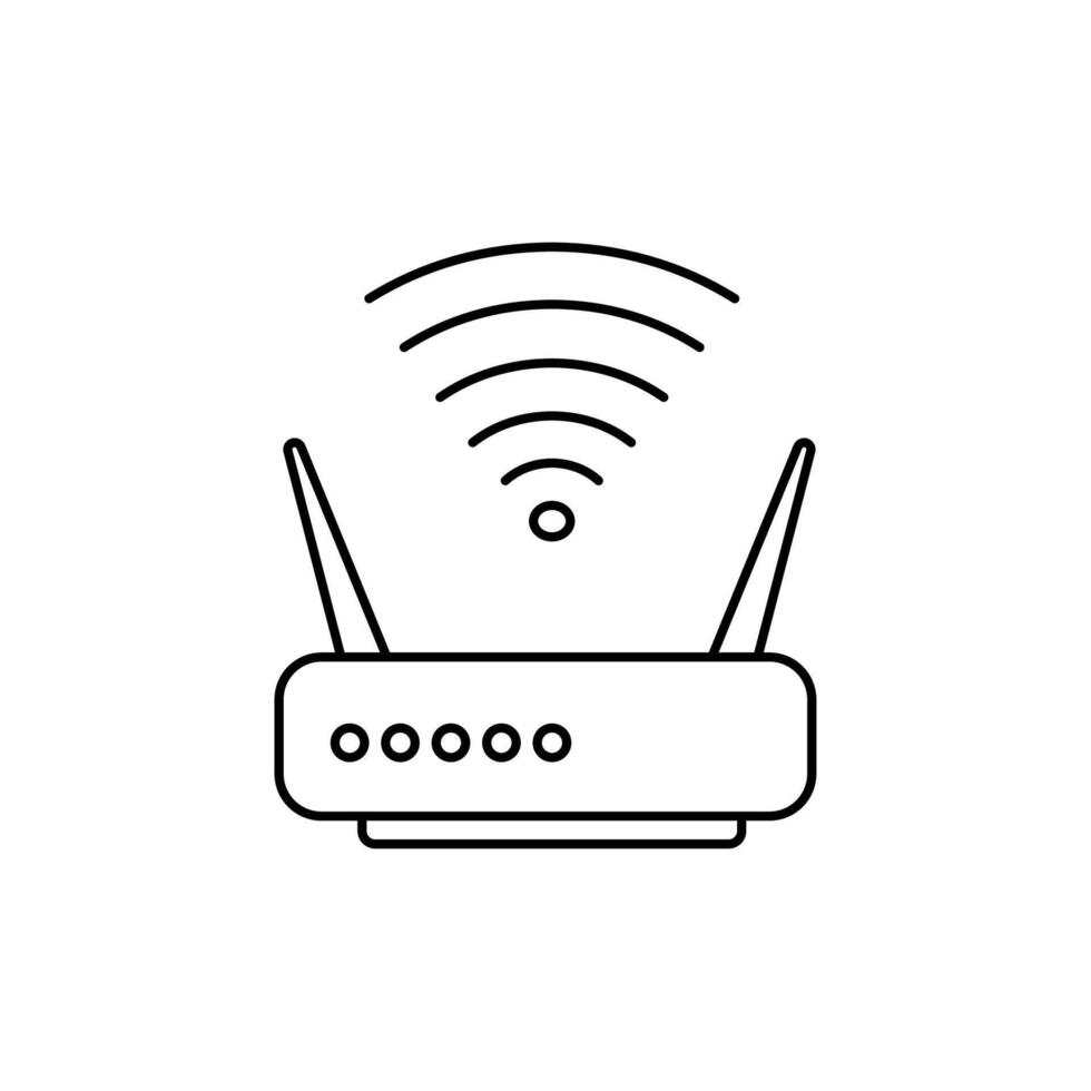 wifi router concept line icon. Simple element illustration. wifi routers concept outline symbol design. vector