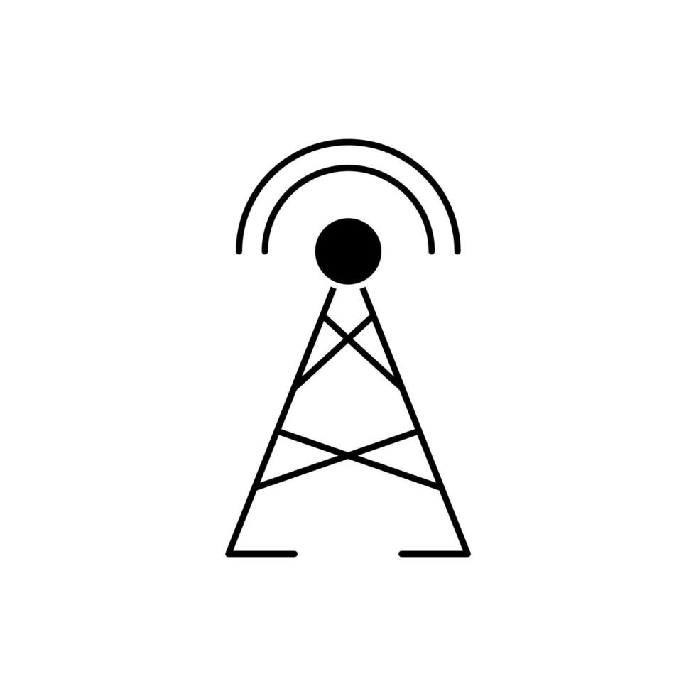 antenna concept line icon. Simple element illustration. antenna concept outline symbol design. vector
