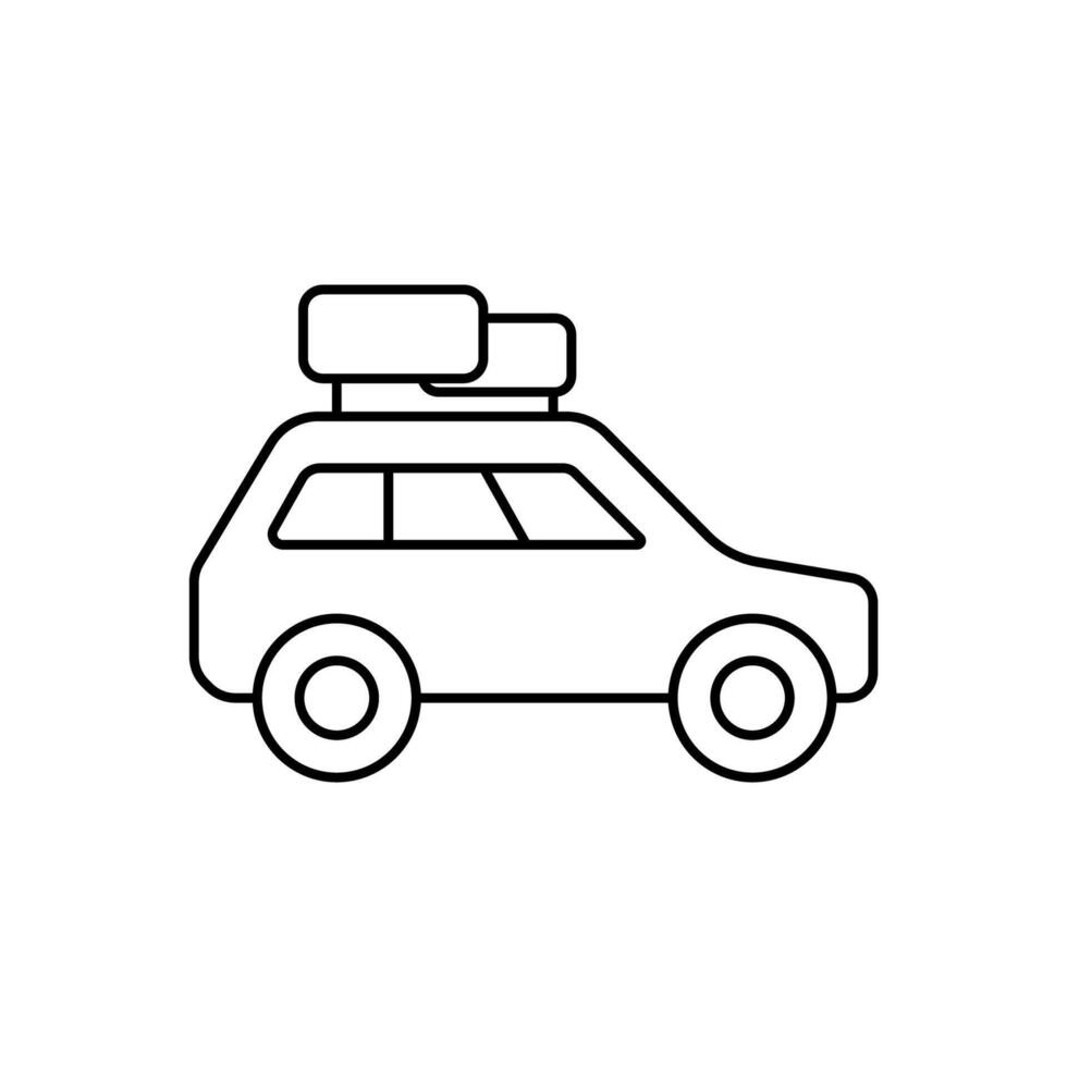 road concept line icon. Simple element illustration.road concept outline symbol design. vector