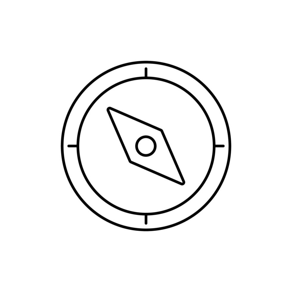compass concept line icon. Simple element illustration.compass concept outline symbol design. vector