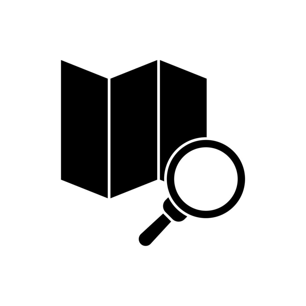 map concept line icon. Simple element illustration. map concept outline symbol design. vector