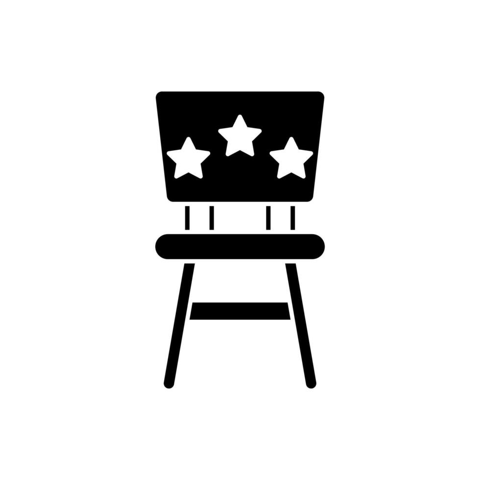 director chair concept line icon. Simple element illustration.director chair concept outline symbol design. vector