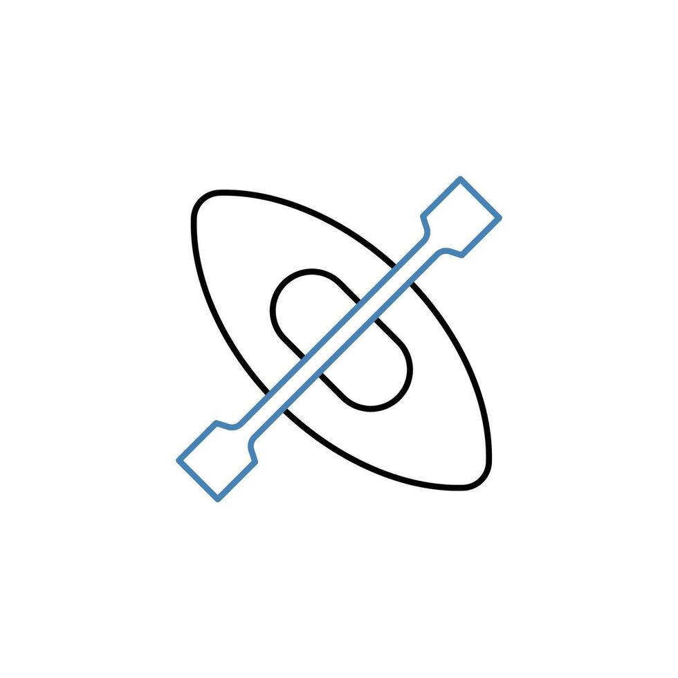 kayak concept line icon. Simple element illustration. kayak concept outline symbol design. vector