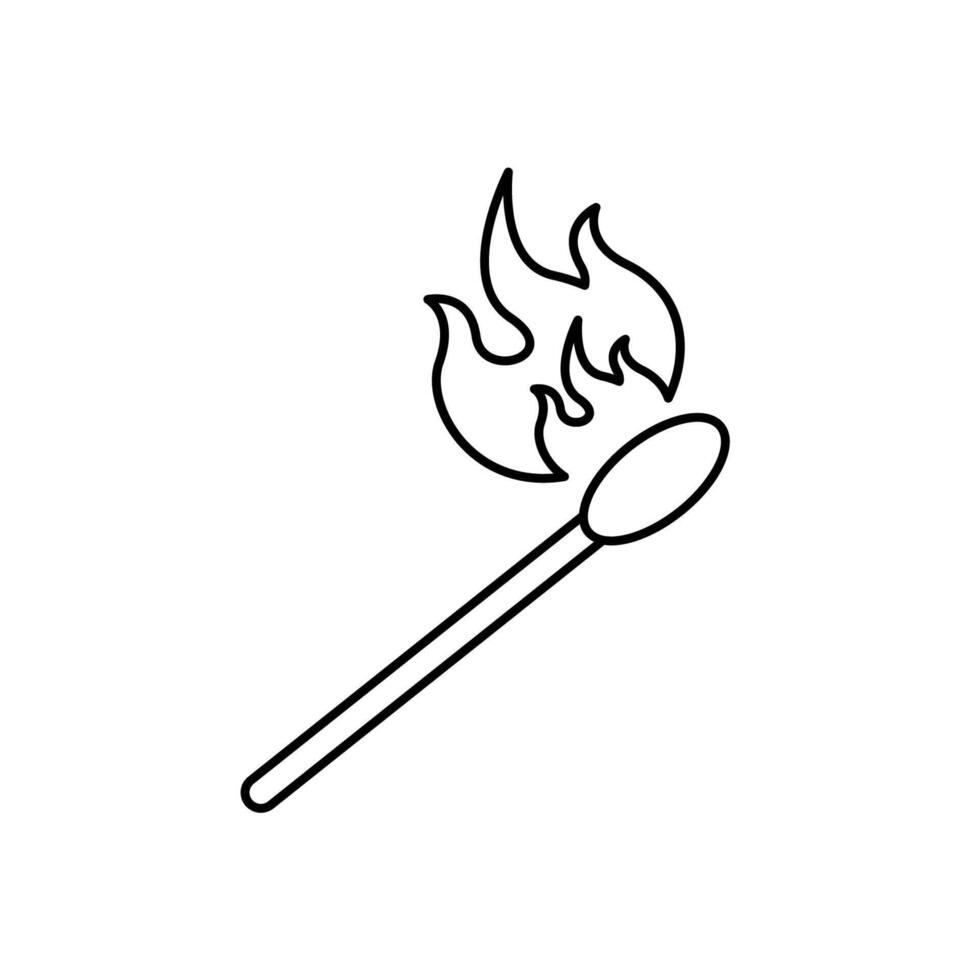 match concept line icon. Simple element illustration.match concept outline symbol design. vector
