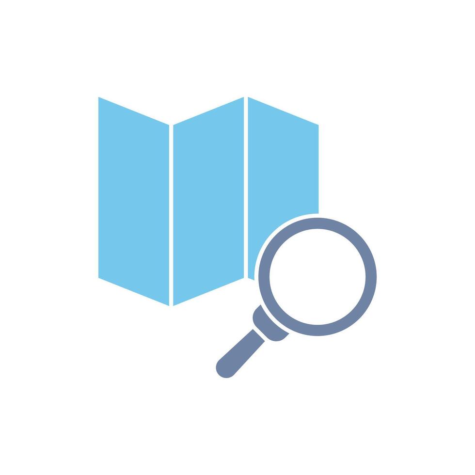 map concept line icon. Simple element illustration. map concept outline symbol design. vector