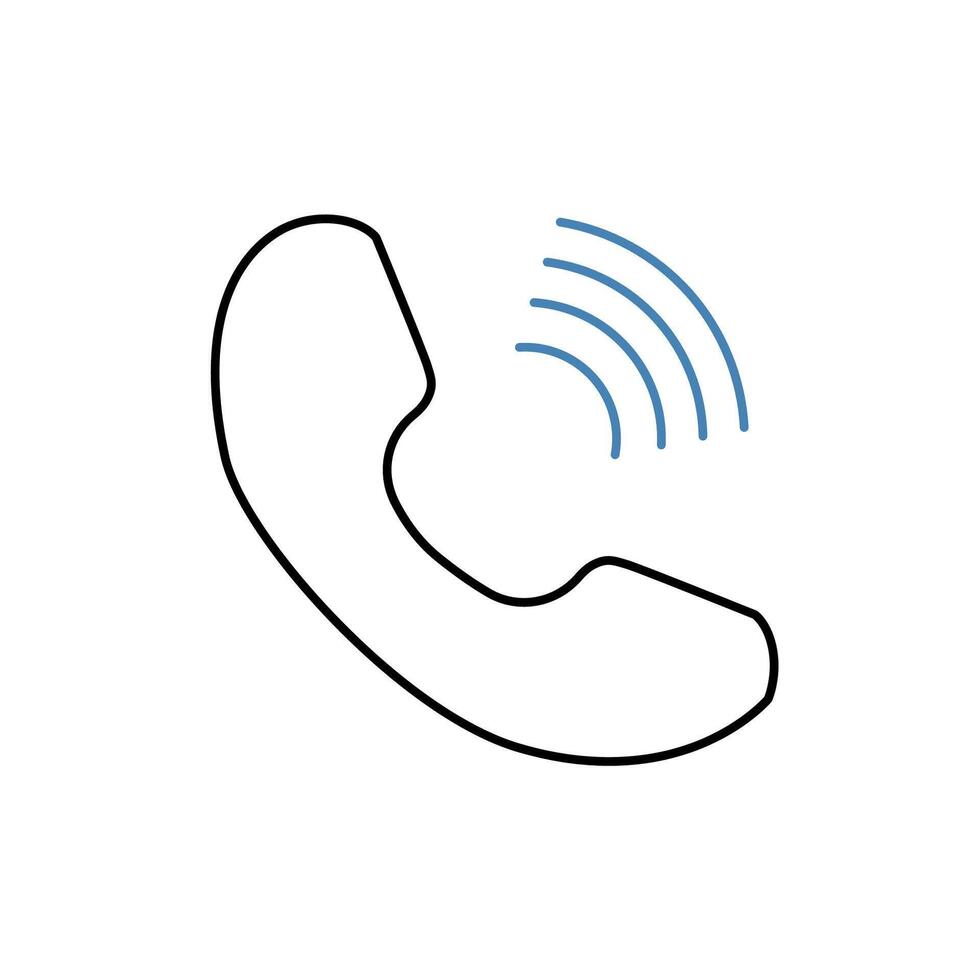 phone concept line icon. Simple element illustration. phone concept outline symbol design. vector