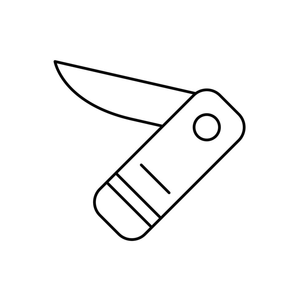 pocket knife concept line icon. Simple element illustration.pocket knife concept outline symbol design. vector