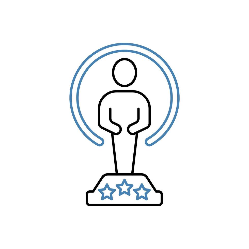 prize concept line icon. Simple element illustration.prize concept outline symbol design. vector