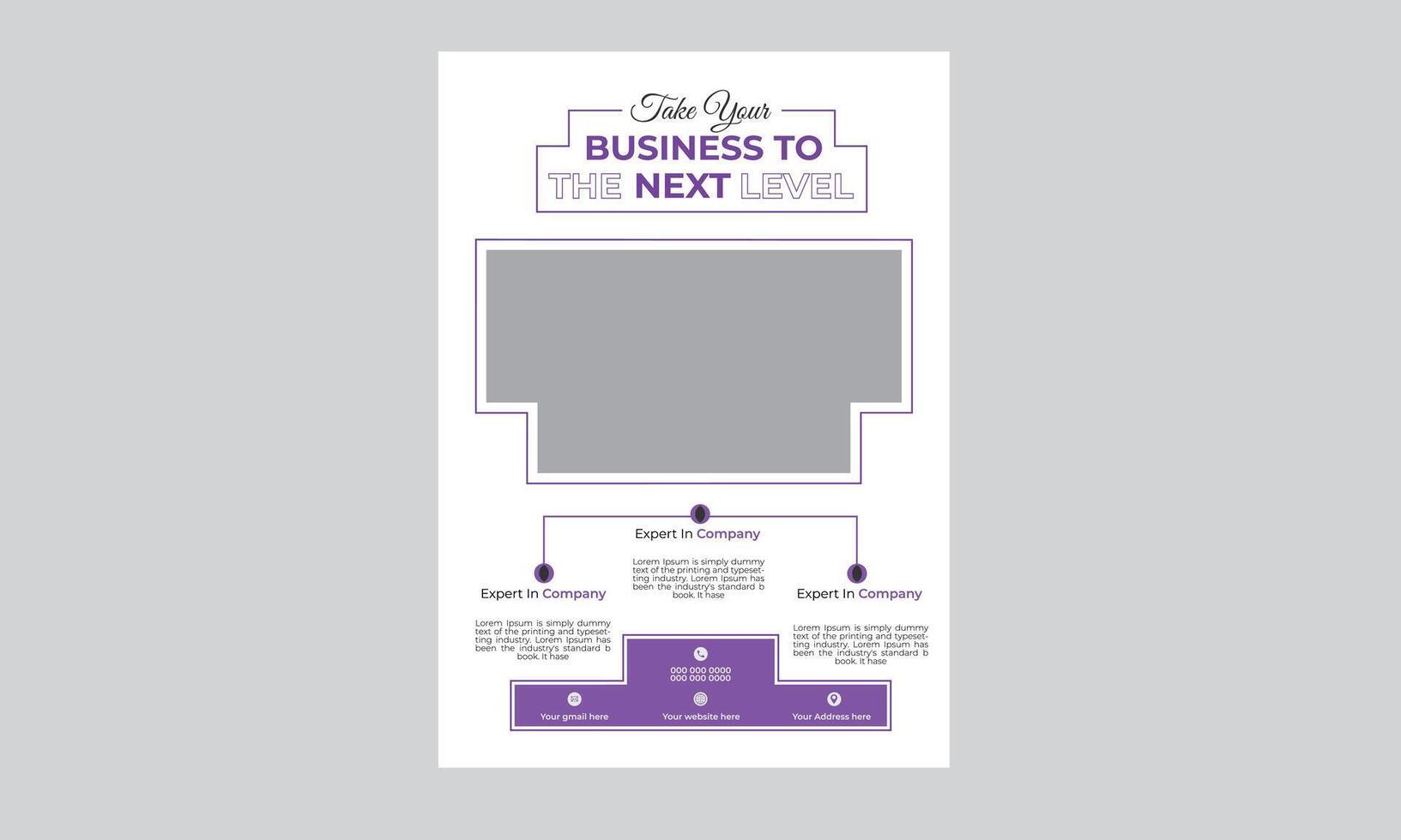 Business Flyer Design Template vector