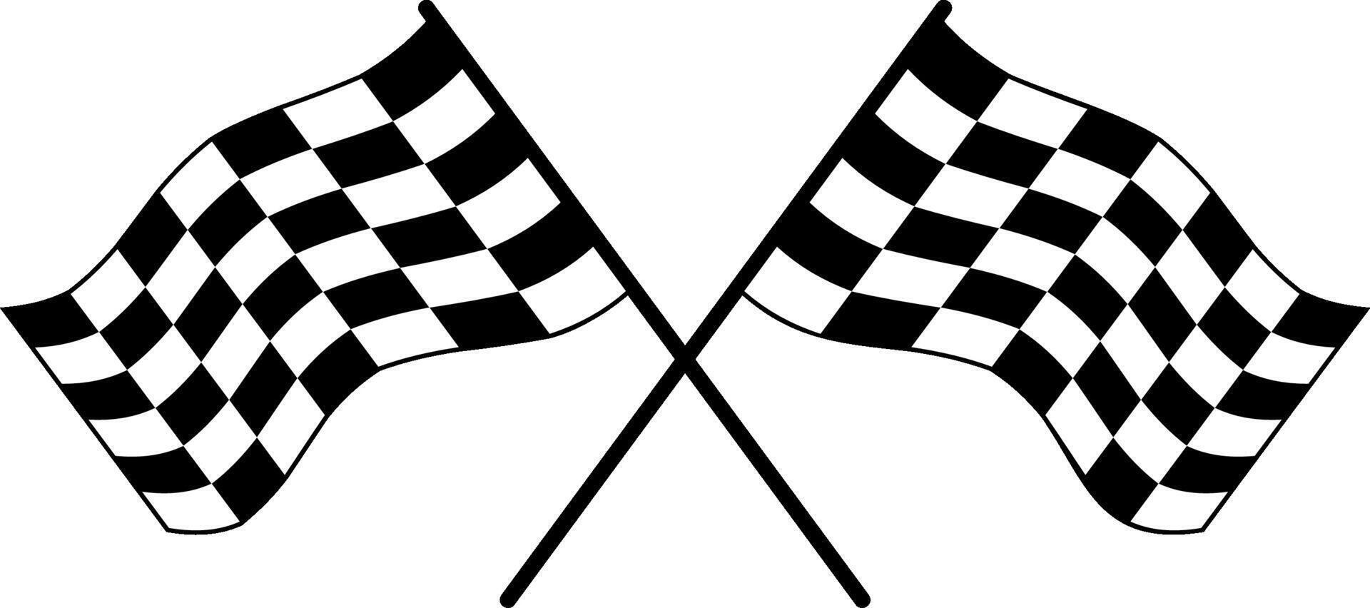 Racing Flags Clipart vector
