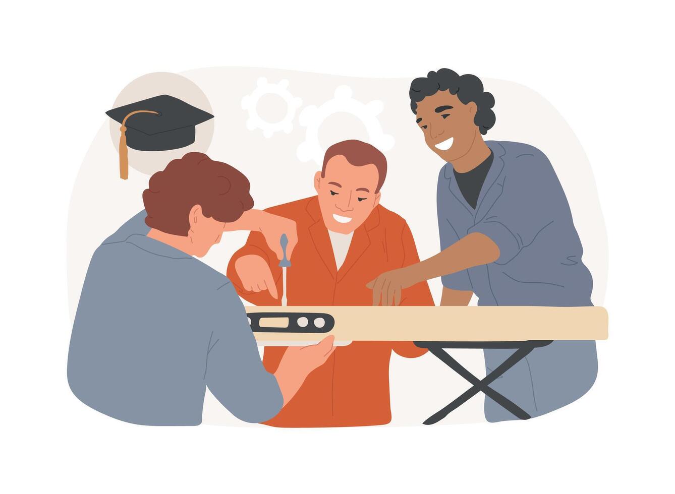 Locksmithing isolated cartoon illustrations. vector