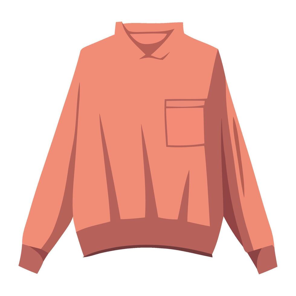 Sweater with pocket illustration vector