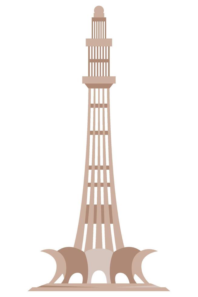 The tower of pakistan vector