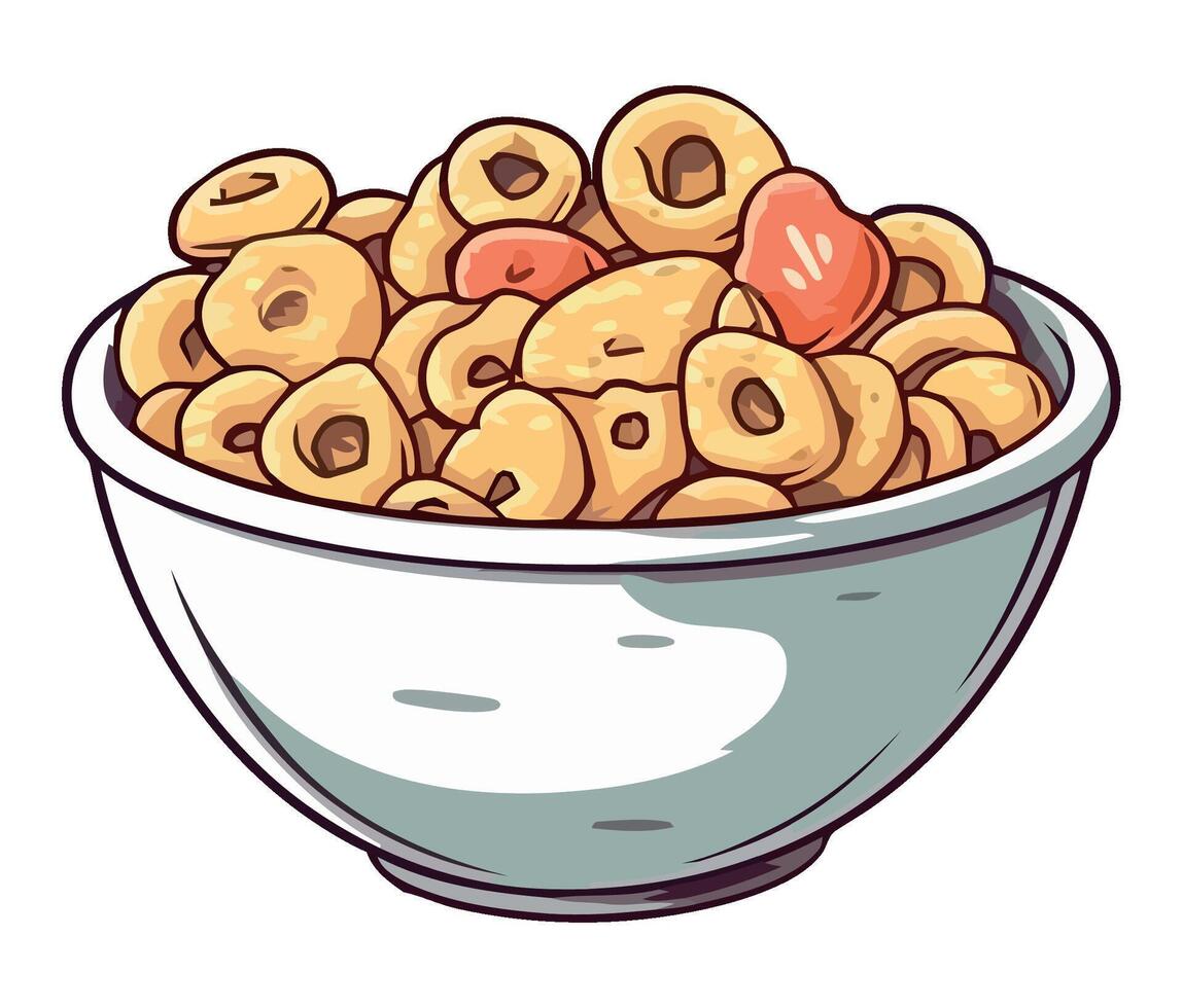 Cereal cereal bowl illustration vector