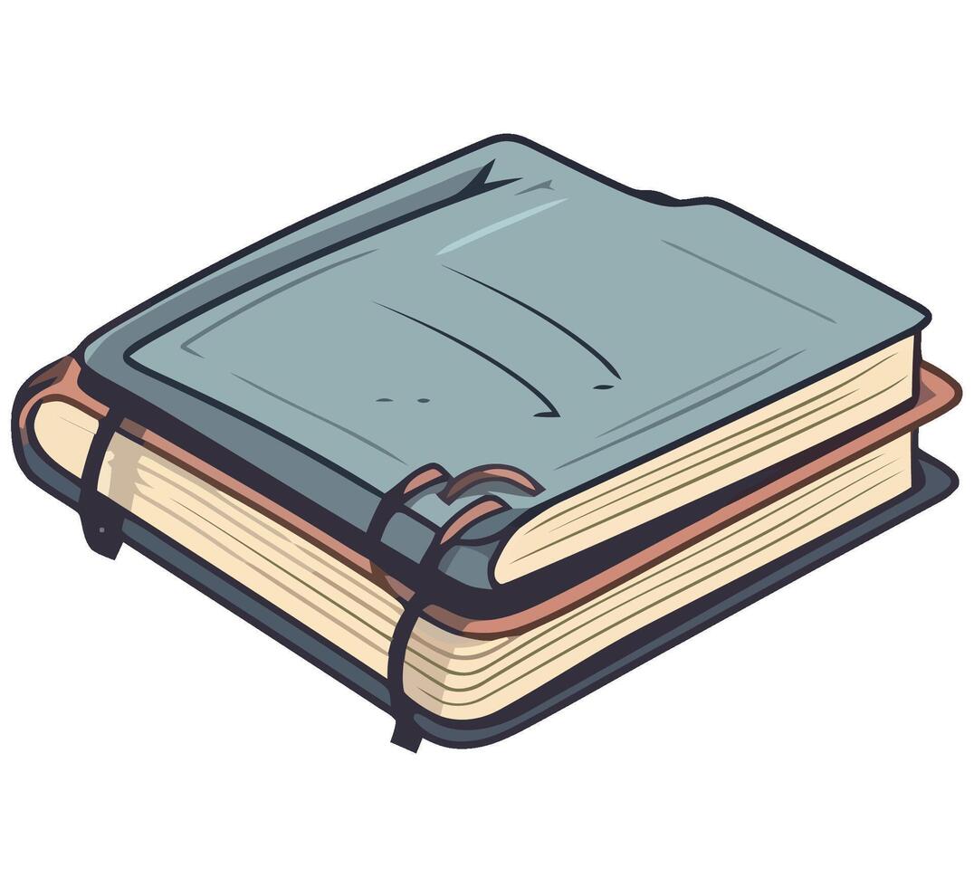 A stack of books on a white background vector
