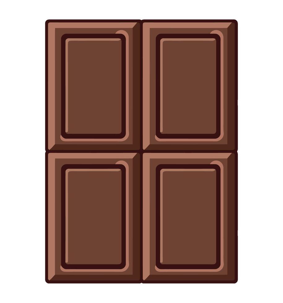 Chocolate bar icon illustration vector