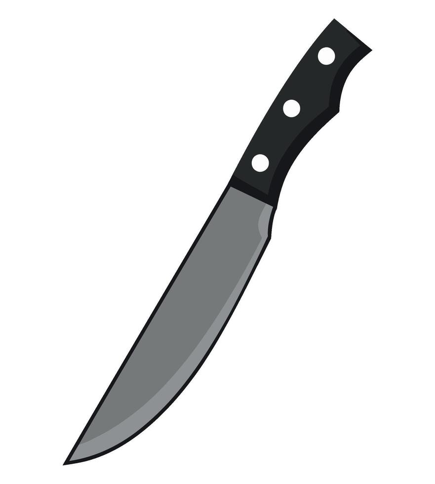 A knife on a white background vector
