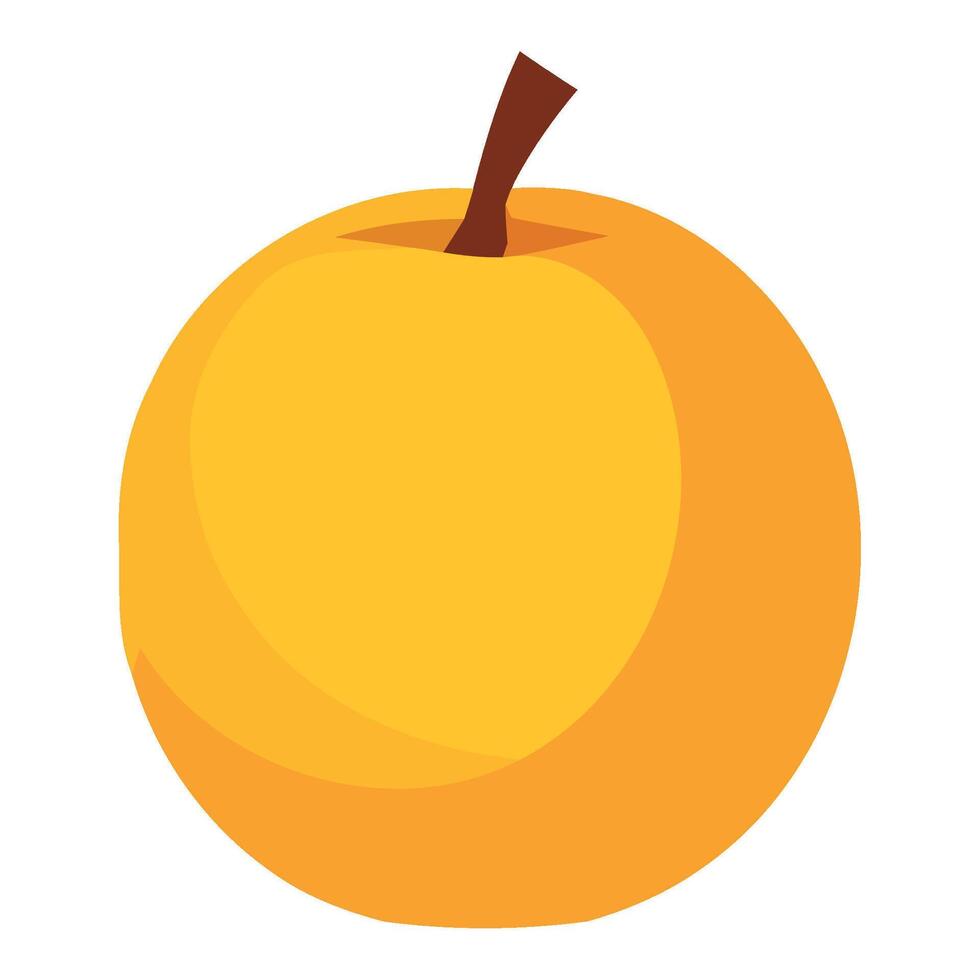 An apple is shown on a white background vector