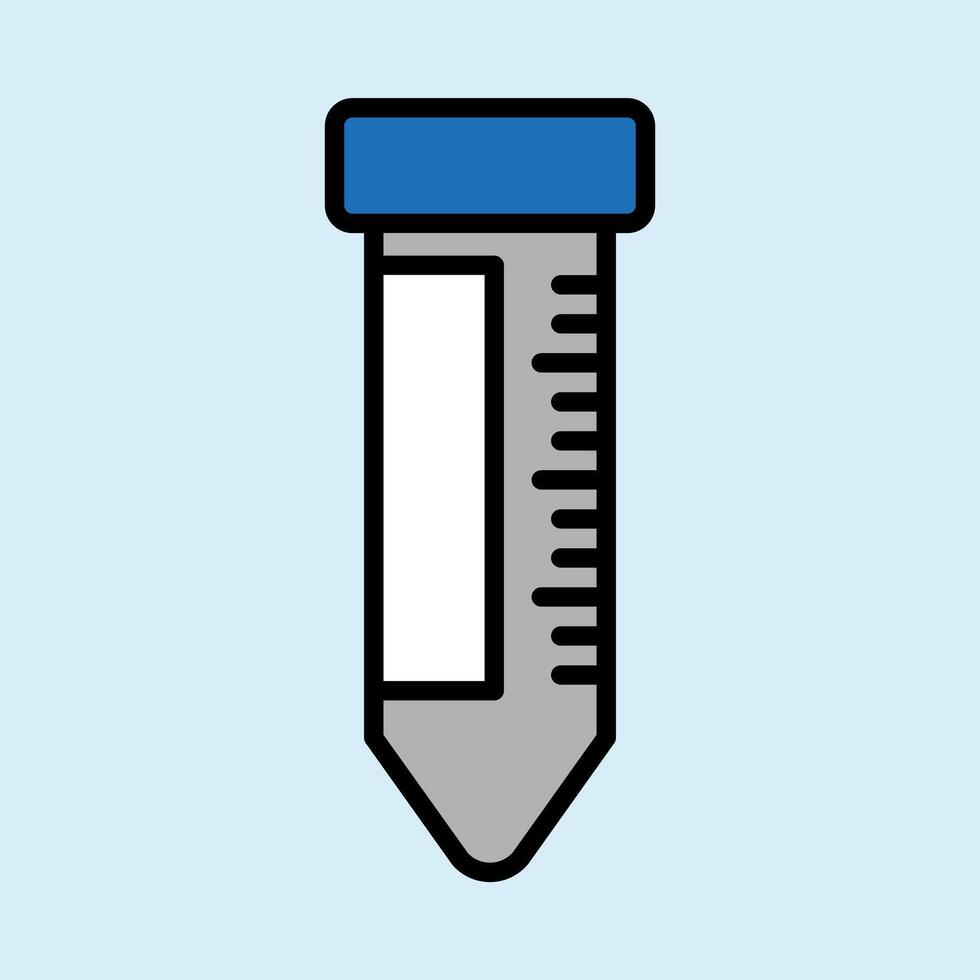 centrifuge tube for laboratory icon vector