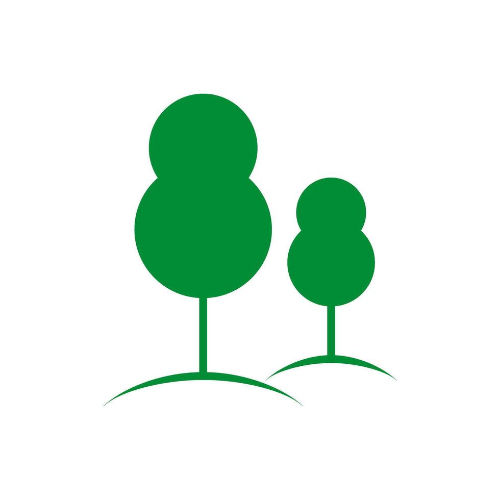 forest green tree icon vector