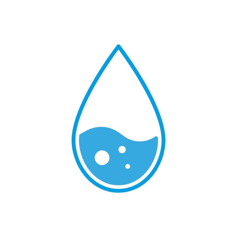 illustration of waterdrop icon vector
