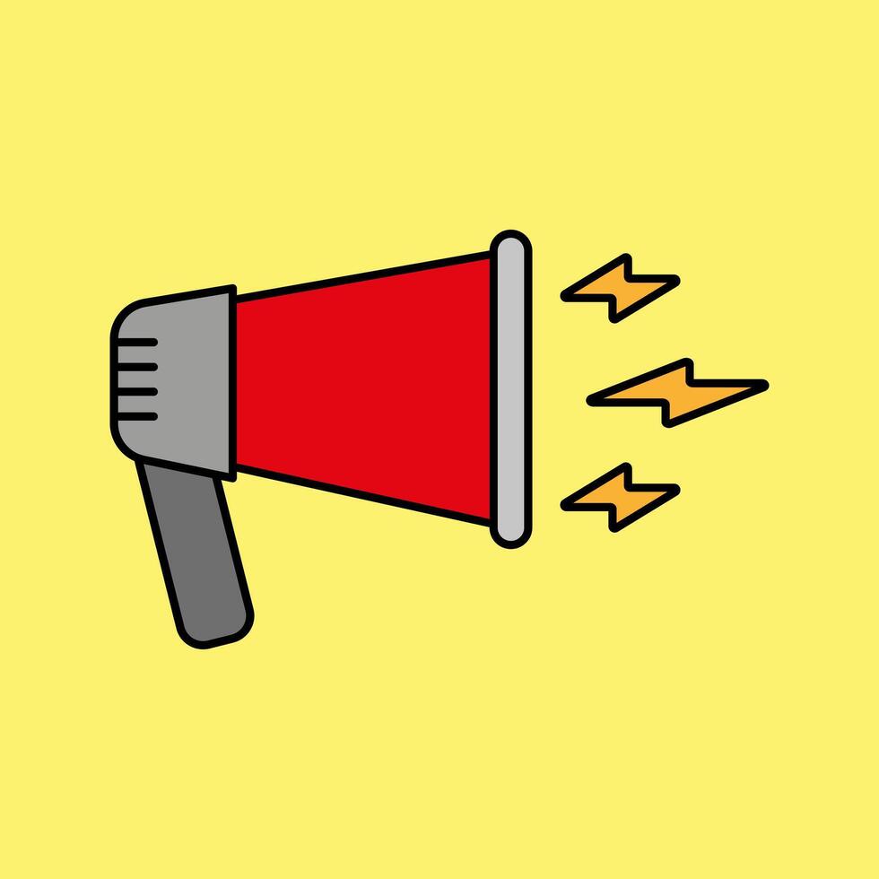 megaphone speaker marketing advertisement concept vector
