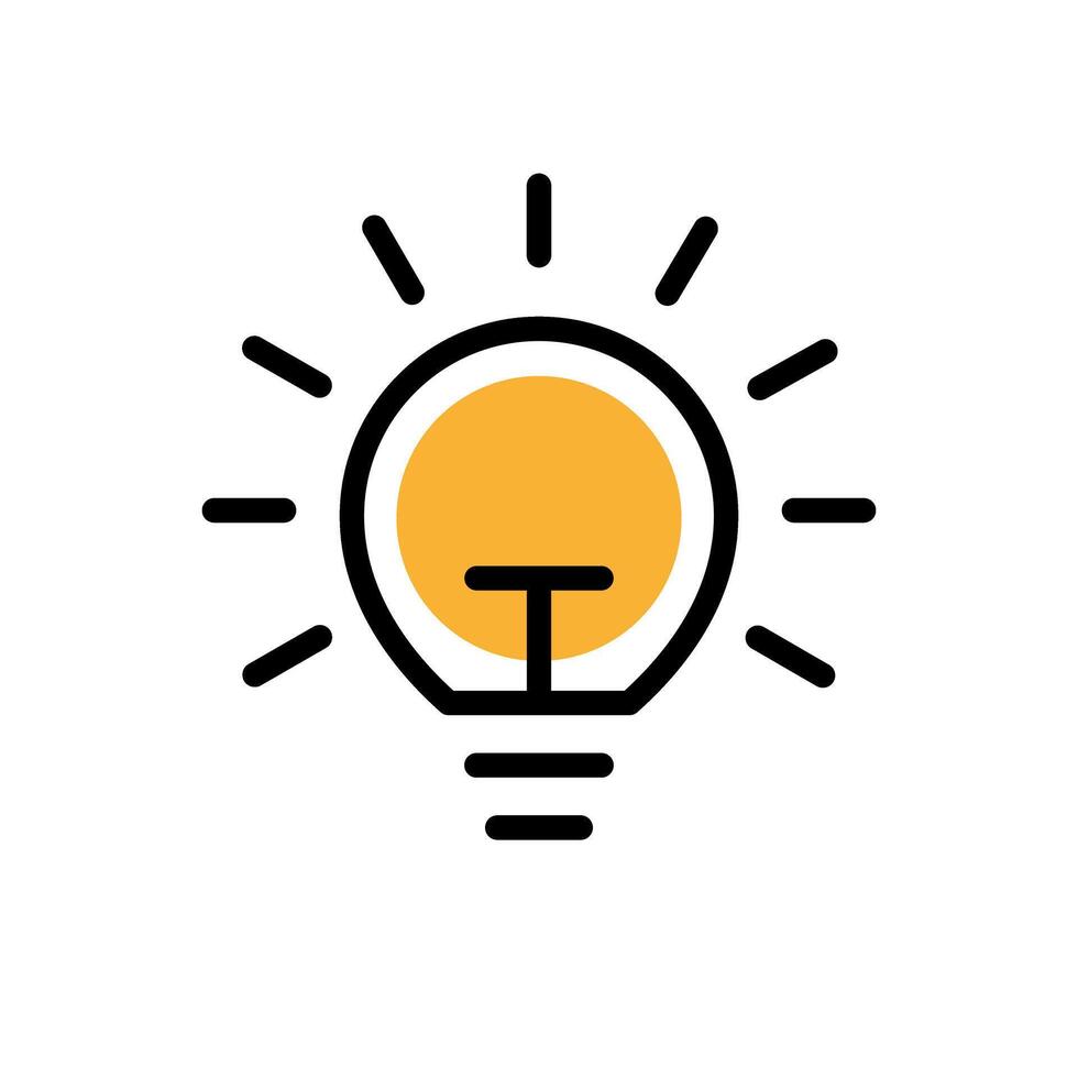 lightbulb idea icon vector