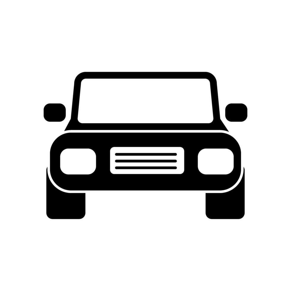 front side of car vector