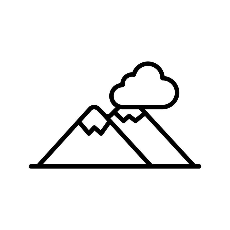 mountain goals achievement symbol icon vector