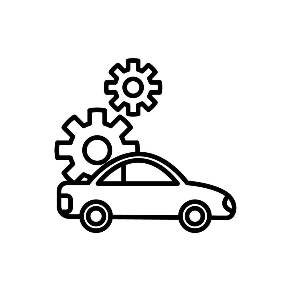 car reparation and maintenance icon vector