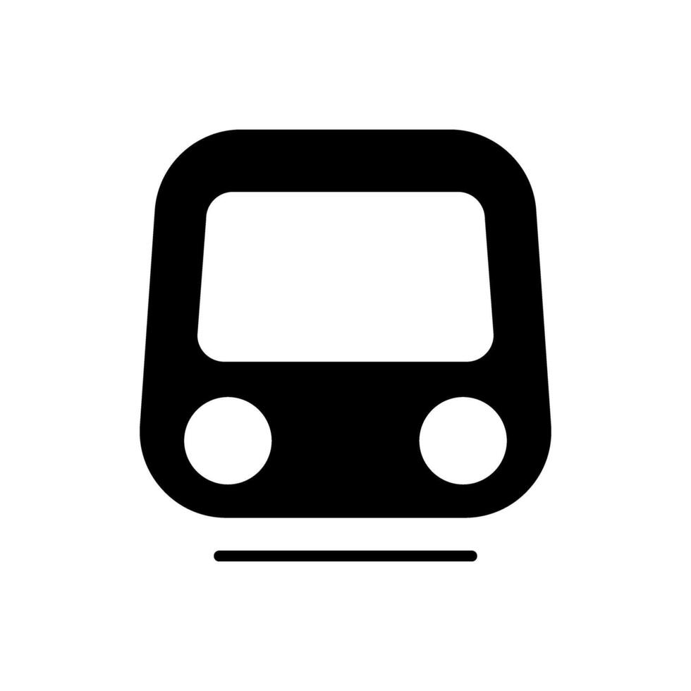 public transport train icon vector
