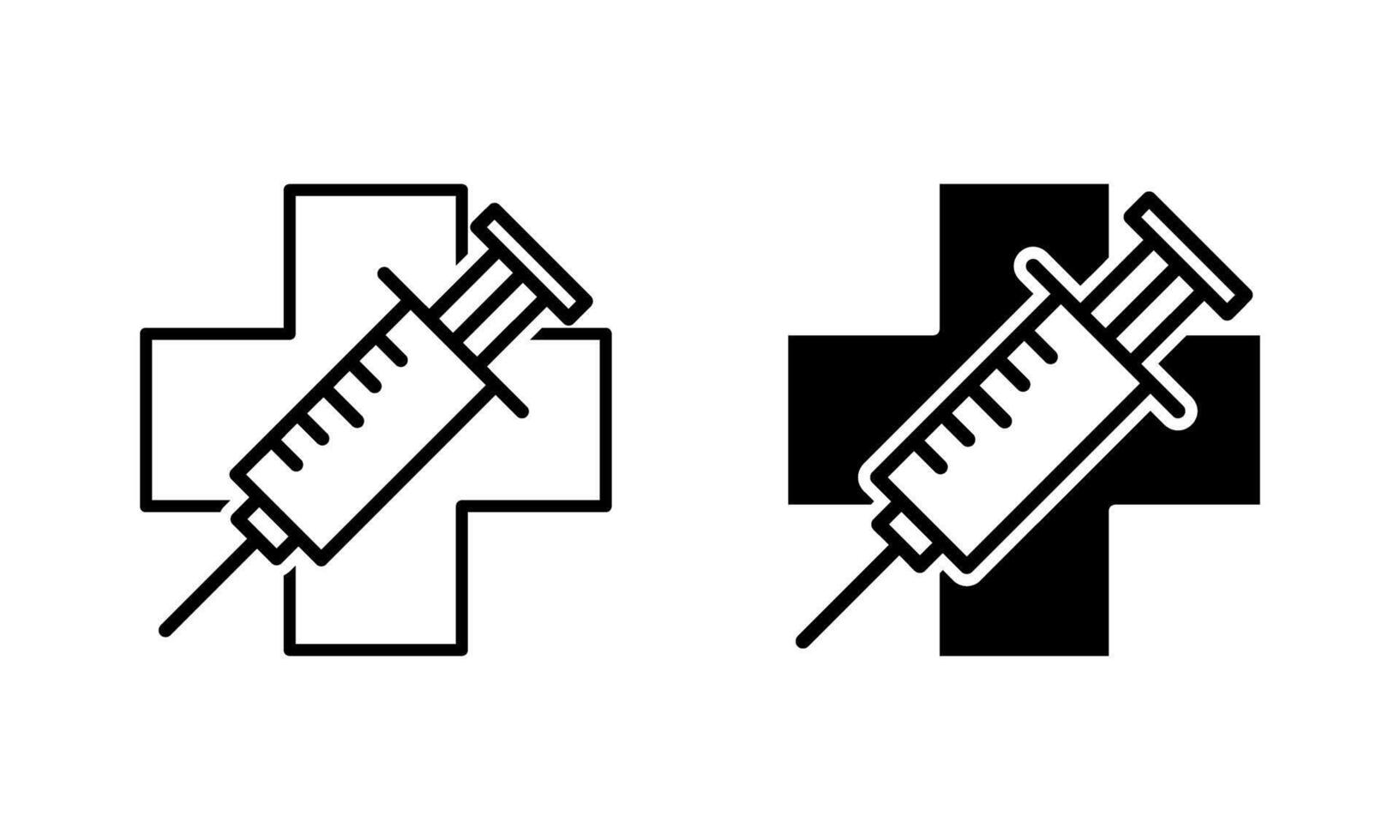 syringe medical icon vector