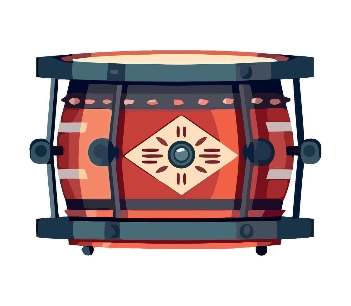 Drum drum illustration isolated on white background vector