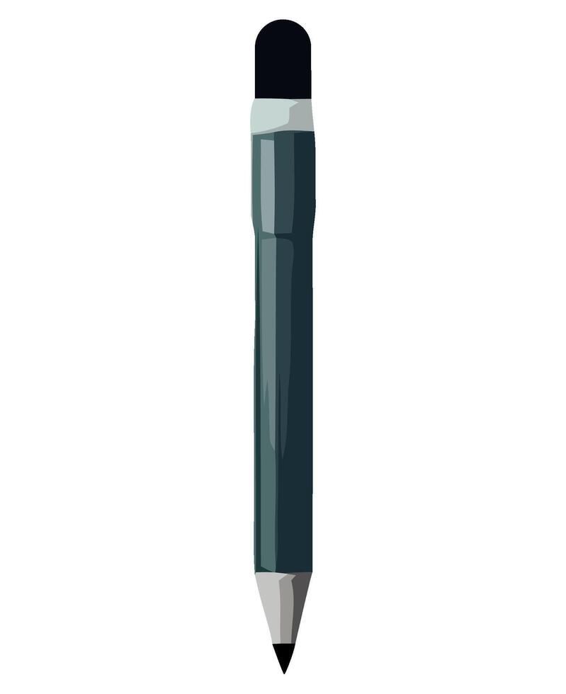 A pen with a black tip on a white background vector