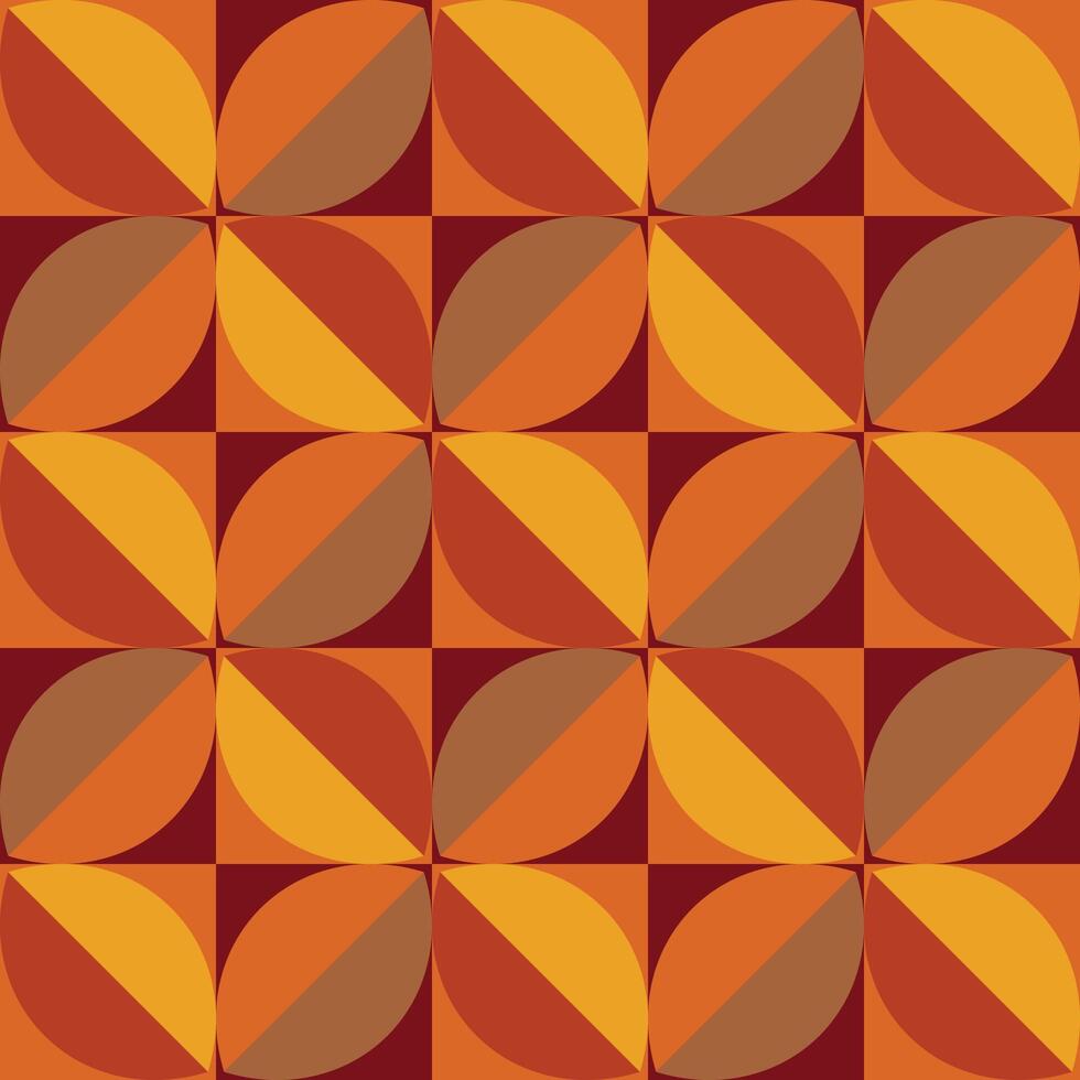 Seamless abstract autumn background, autumn geometric pattern background,. vector