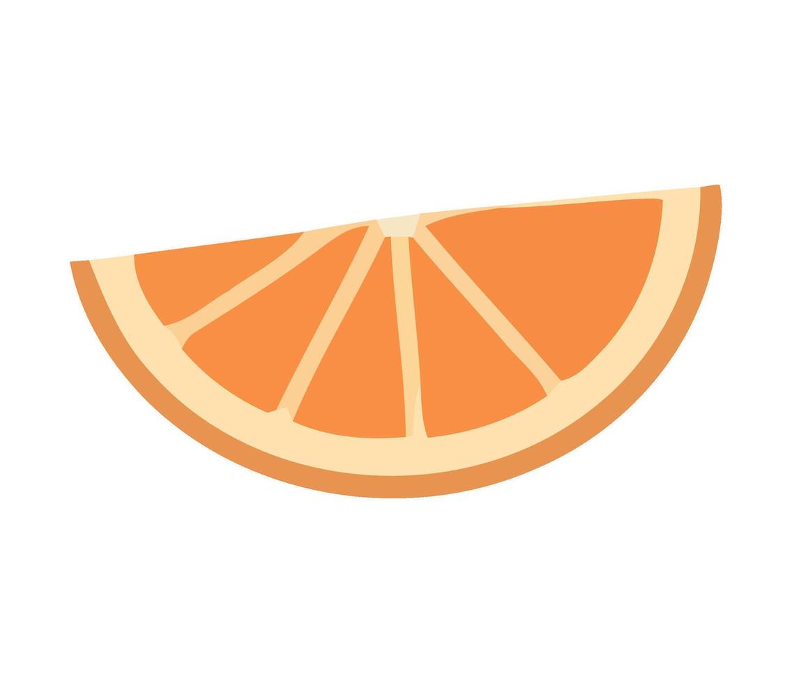 Orange slice icon illustration vector