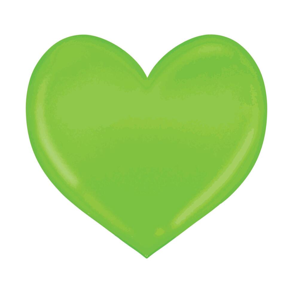 Hand drawn style heart illustration isolated on the white background vector