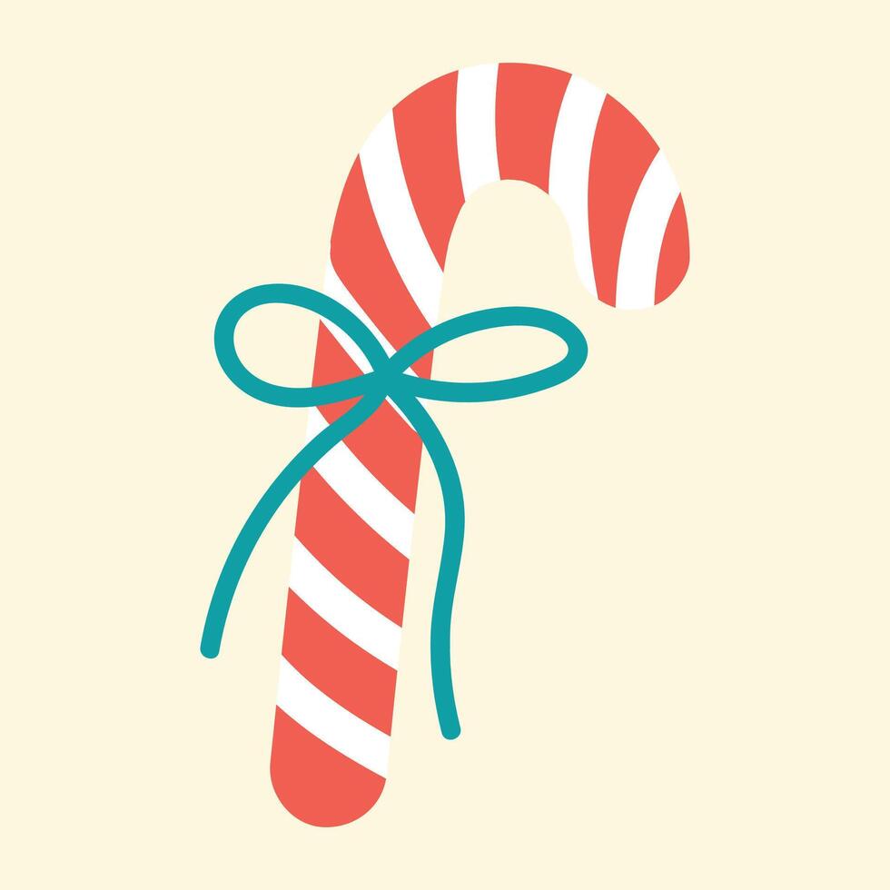 Flat christmas element, Flat design christmas decoration on yellow vector