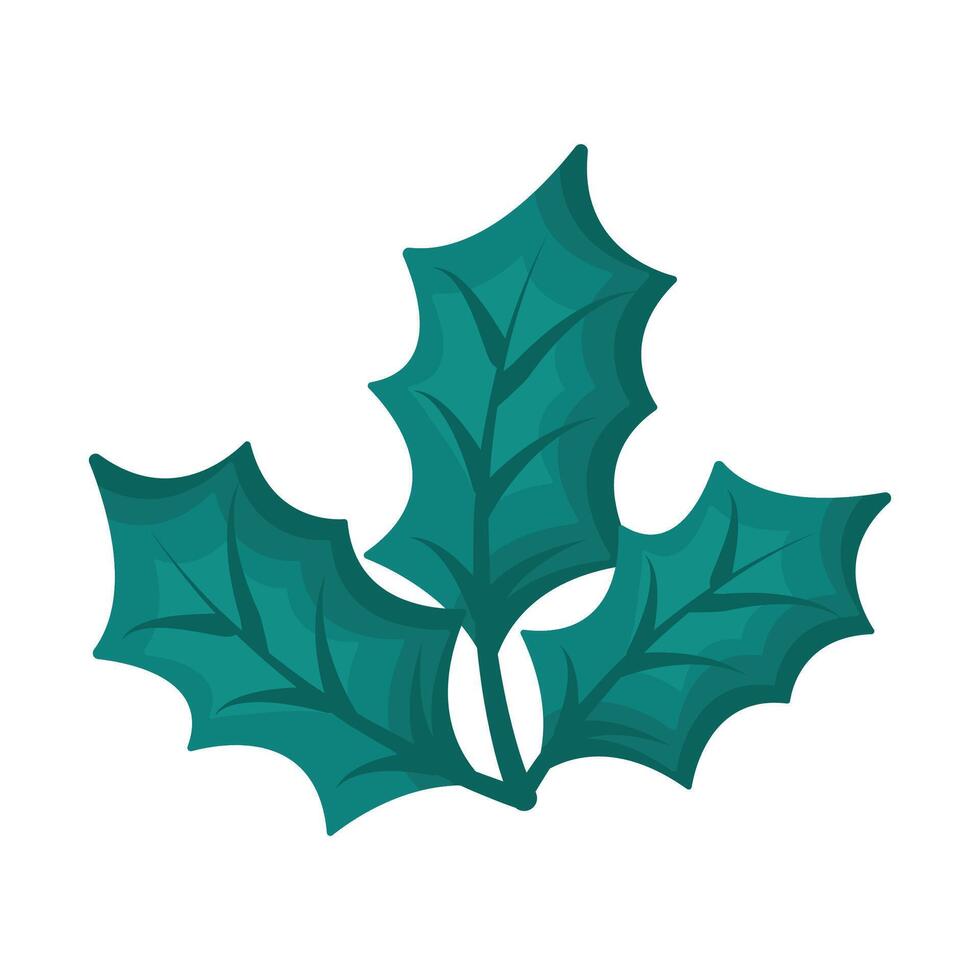 Christmas mistletoe illustration isolated on a white background vector