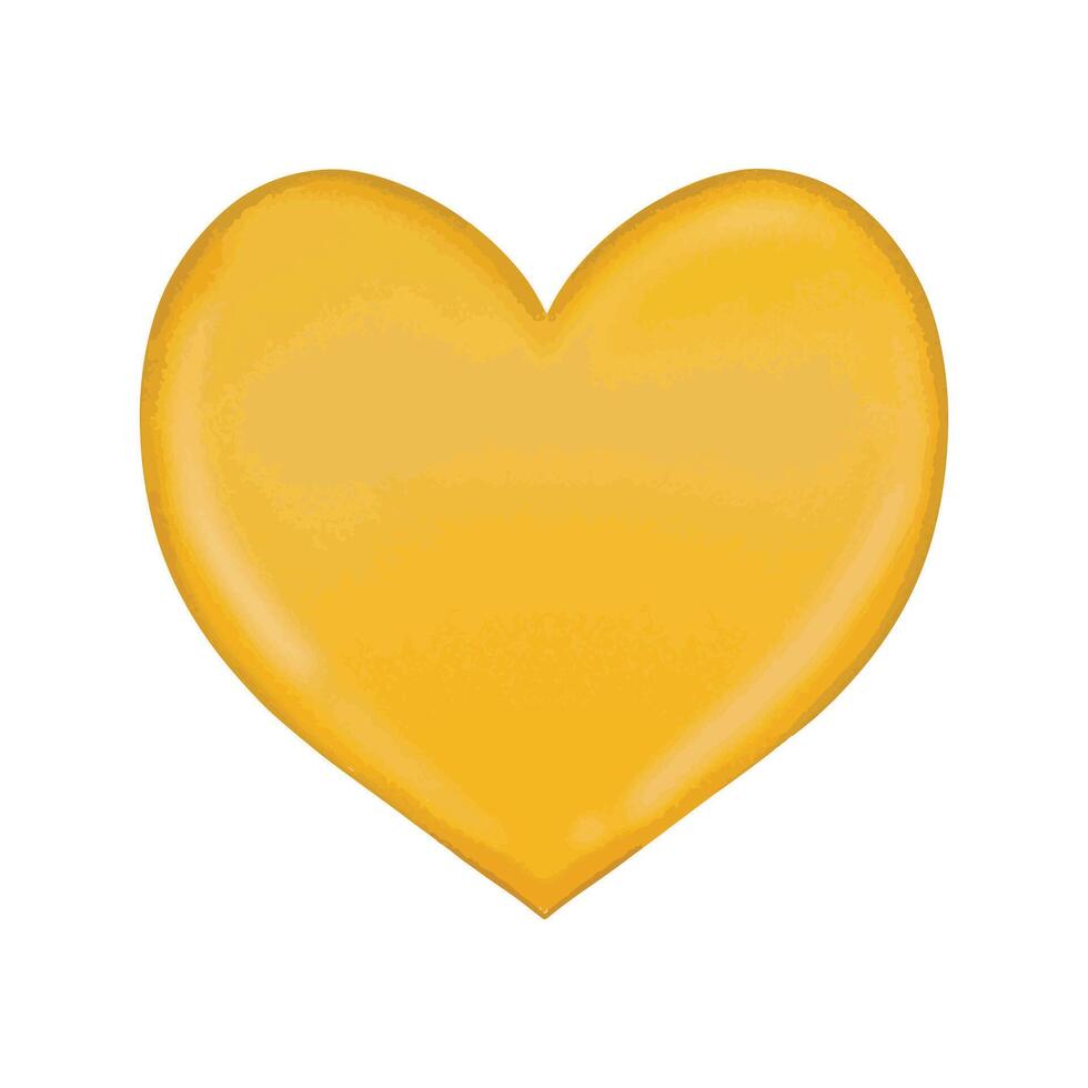 Hand drawn style heart illustration isolated on a white background vector