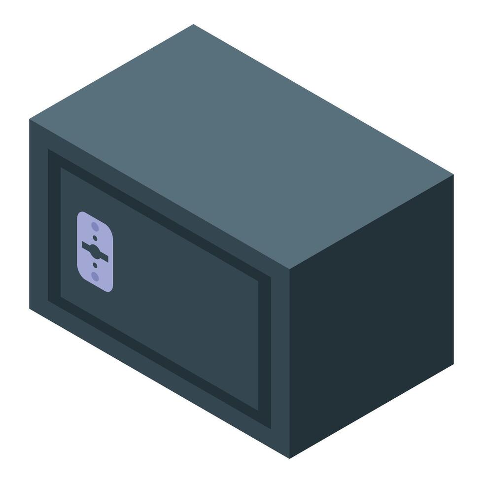Strongbox money safe keeping money and documents secure at home or office vector