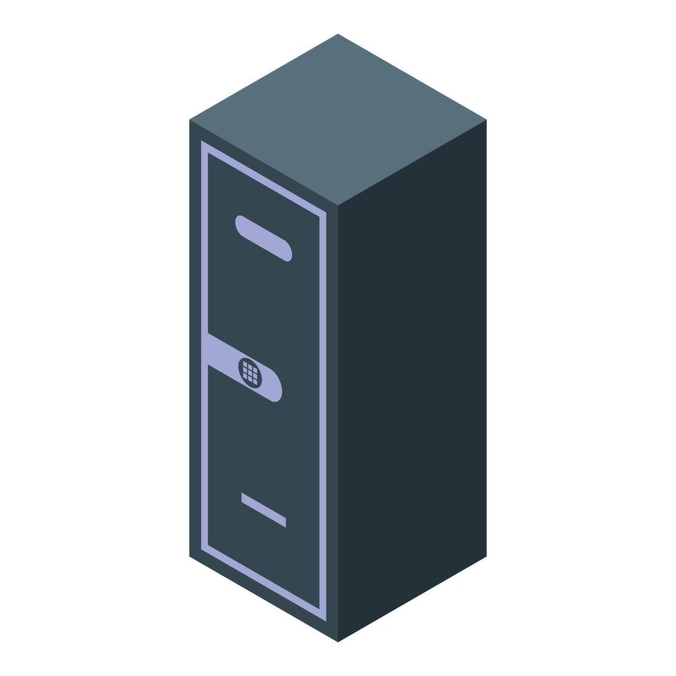 Safe deposit box is used to store valuable possessions vector