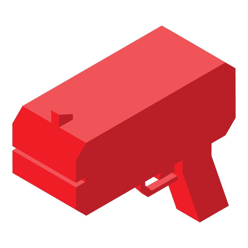 Red starting pistol being fired for race start vector