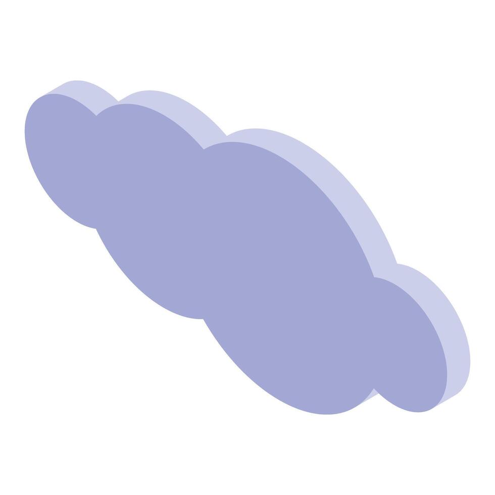 Blue cloud floating in the sky representing cloudy weather vector