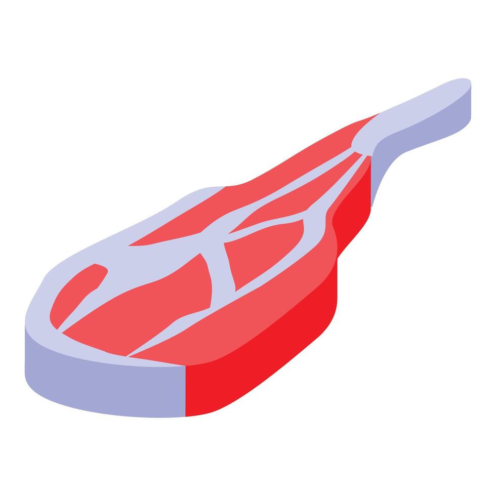 Fresh red raw meat presenting marbling texture vector